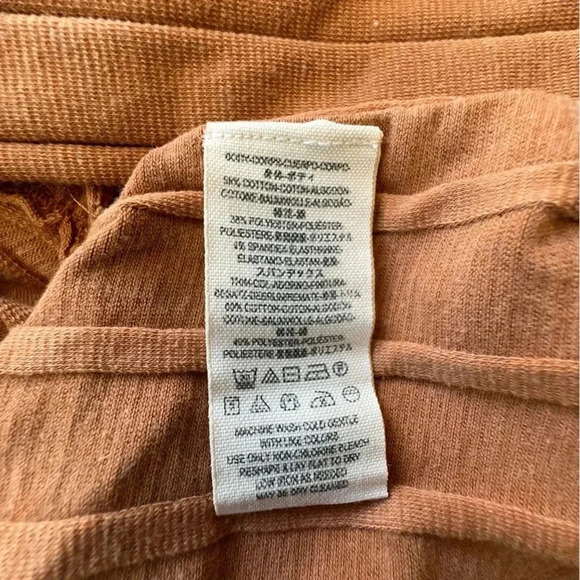 WE THE FREE | IN THE MIX HENLEY RIBBED LONG SLEEVE SHIRT HORIZON ORANGE | X SM - Picture 6 of 7